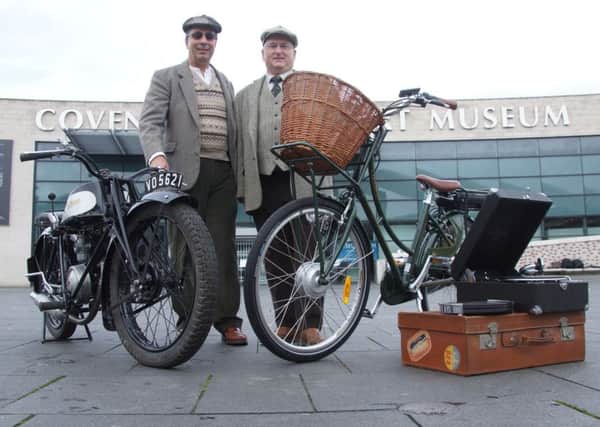 Batribike Launch with Andrew Longfield (left) and Steve Coulson (right)