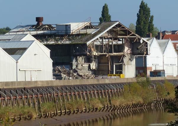 Rose Forgroves old factory on the Sinclair site on the side of the River Trent and Ropery Road is being demolished.
