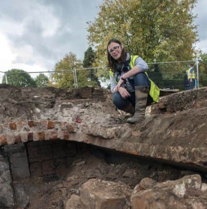 More findings at Clumber Park - in addition to the tiled floor a cellar has also been discovered. Rachael Hall, National Trust Archaeologist