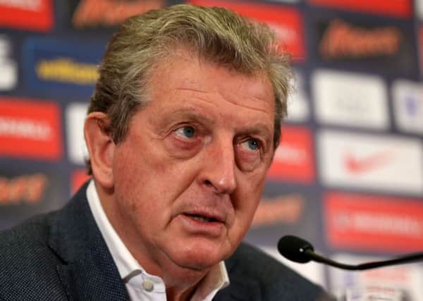 England manager Roy Hodgson during the squad announcement at Wembley Stadium, London. PRESS ASSOCIATION Photo. Picture date: Thursday October 1, 2015. See PA story SOCCER England. Photo credit should read: Simon Cooper/PA Wire. RESTRICTIONS: Use subject to FA restrictions. Editorial use only. Commercial use only with prior written consent of the FA. No editing except cropping. Call +44 (0)1158 447447 or see www.paphotos.com/info/ for full restrictions and further information.