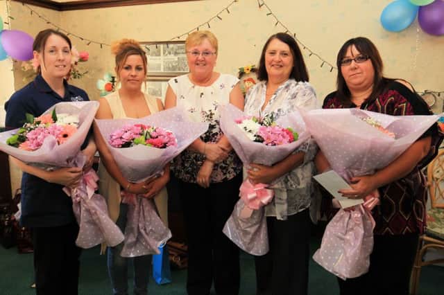 An awards presentation to staff took place at the Vicarage Care Home on Newcastle Avenue in Worksop. The awards were presented for long service and various courses the staff had completed. Pictured with their long service awards are Sue Stocken, Natalie Heaver, Pauline Clews, Denise Healy, and Wendy Hutchinson.