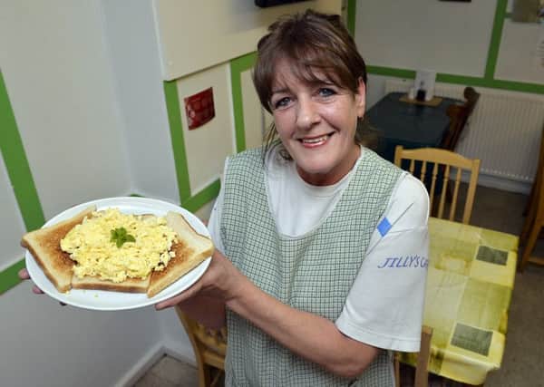Guardian reader offer, free scrambled egg on toast from Jilly's Cafe