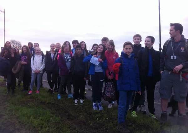 Students from Queen Elizabeth's High School walked from Gainsborough to Retford in memory of the Pilgrim Fathers