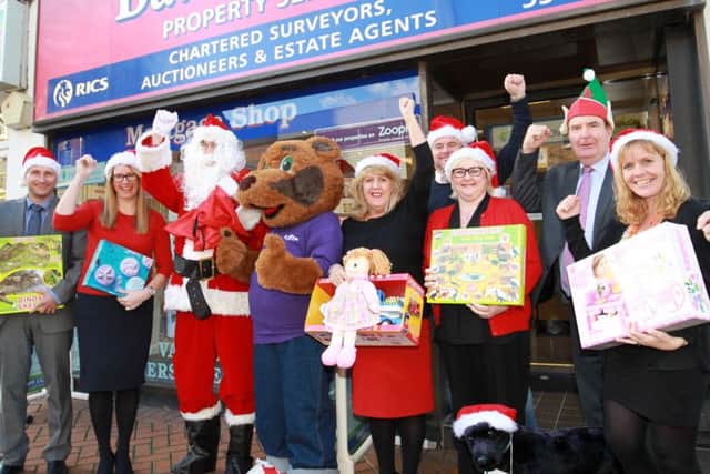 The launch of the annual David Hawkes toy appeal for 2015 in Worksop.