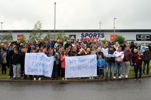 Shirebrook protest rally at Sports Direct.