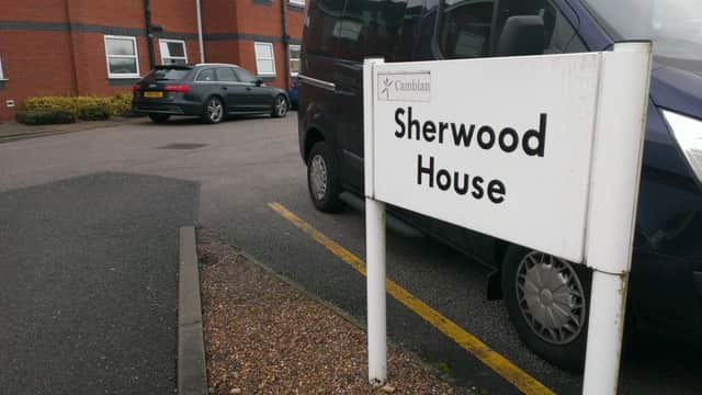 Sherwood House private mental health hospital in Mansfield was evacuated after a fire took hold of the ground floor.