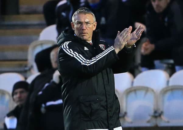 Nigel Adkins has been impressed by his players' attitude in recent weeks Â©2016 Sport Image all rights reserved