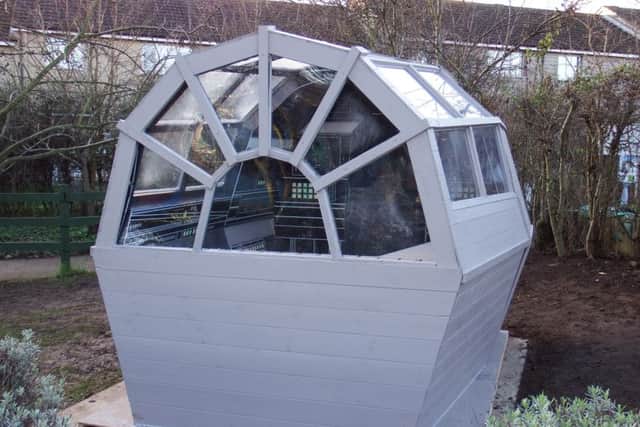 Millennium Falcon-inspired shed and Star Wars characters land at Stonebridge City Farm.