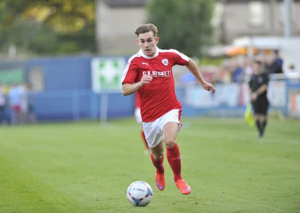 Matty Templeton in action for Barnsley