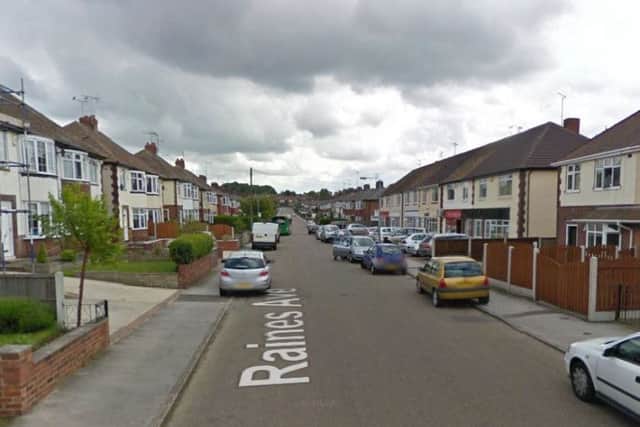 The incident happened on Raines Avenue in Worksop