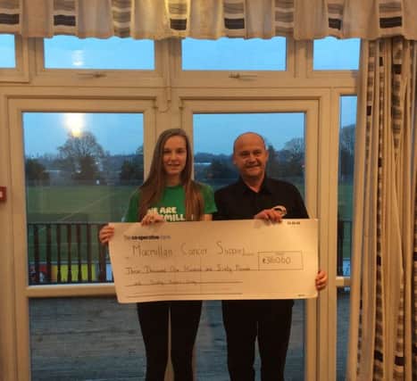 Pic provided by Stacey Smalley, Fundraising Manager 07809 554963 or SSmalley@macmillan.org.uk

Kirsty Gregson, 15, of Forest Town, Nottinghamshire organised a 12 hour walk at the Forest Town Arena last September to raise money for Macmillan Cancer Support.