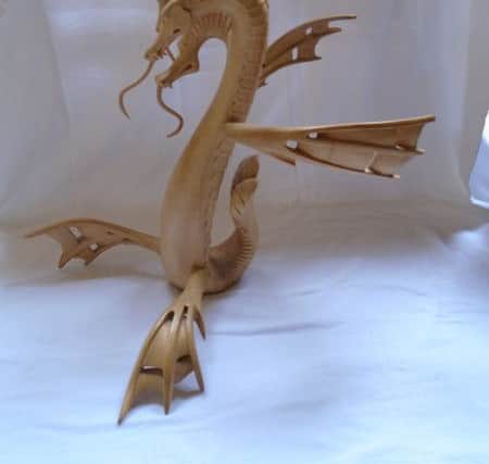 Hydra, carving by David Robinson