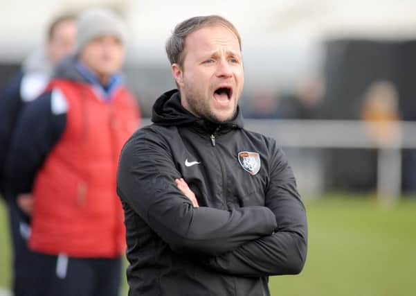 Worksop Town manager, Mark Shaw.