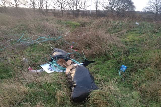 This was the rubbish-strewn scene after travellers left Oakleaf Close, near the Golden Eagle pub in Mansfield.