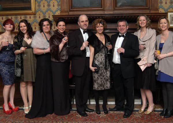 Hodsock Priory played host to the North Notts Business Awards, from left Stacey Blades, Fran Kisby, Deborah Tillett, Jane Shelley, Jim Carley, Anne Carley, Phil Aston, Liz Flynn, Janine Perry and Catherine Short (w110321-10f)