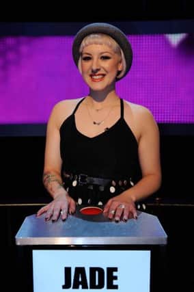 Jade Jones from Eastwood is on Take Me Out. Credit: ITV