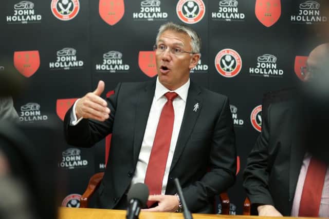 Nigel Adkins has outlined his plans to bring success to Bramall Lane