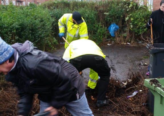 Gainsborough street clean up