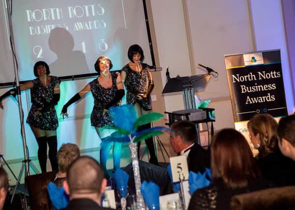 The Swans performing at the North Notts Business Awards