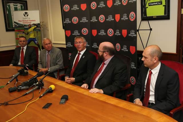 Adkins and his staff have vowed to balance long-term and short-term planning at Bramall Lane 
Â© copyright : Blades Sports Photography