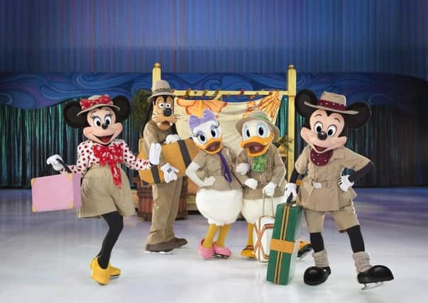 Mickey Mouse, Minnie Mouse, Goofy, Donald Duck and Daisy Duck