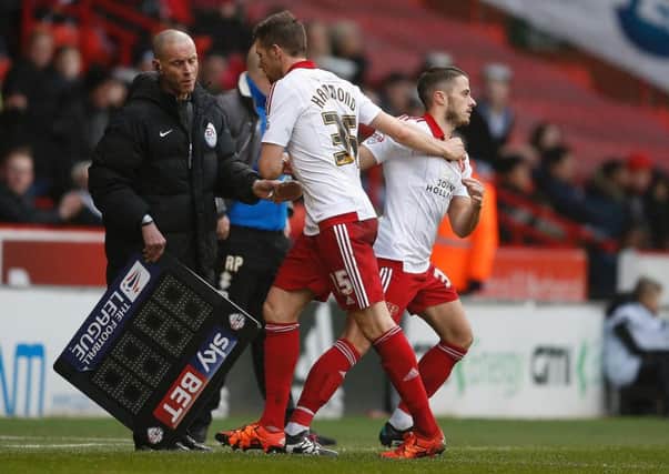 Florent Cuvelier made his long-awaited comeback from injury against Port Vale