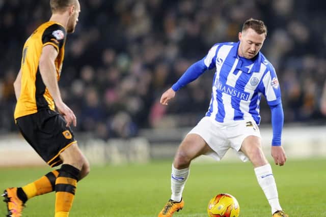 Owls Aiden McGeady in action at Hull