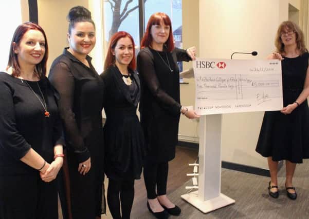 Rotherham College students were presented with a Â£5,000