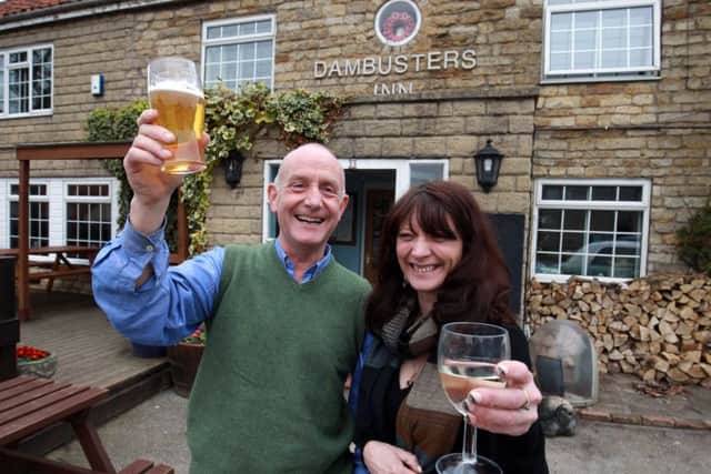 Landlord Greg Algar and manager Nicola Bate from The Dambusters Inn in Scampton.