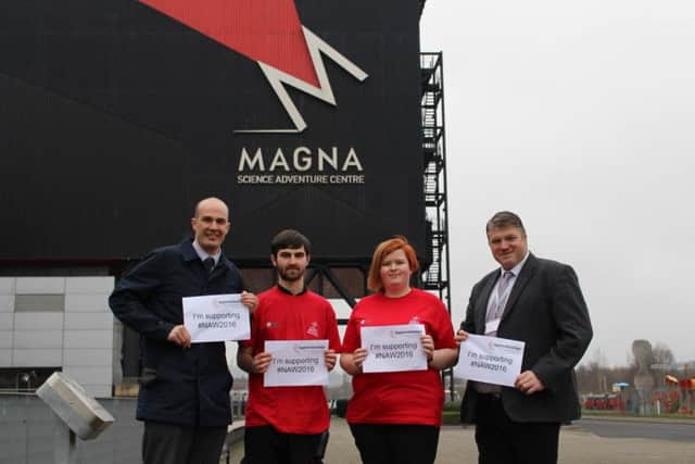 RNN Training managers Charlie Grayson and Tim Gladman spent a day shadowing apprentices Molly May Charlesworth and Danny Wade at Magna