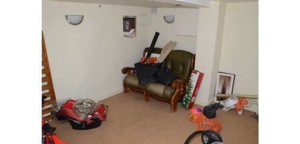 The cellar where Ashfield man Kacper Wojciechowski was tied up, scalded with boiling water, beat with a knuckleduster and a metal pole, and had his arms and legs slashed with knives.
