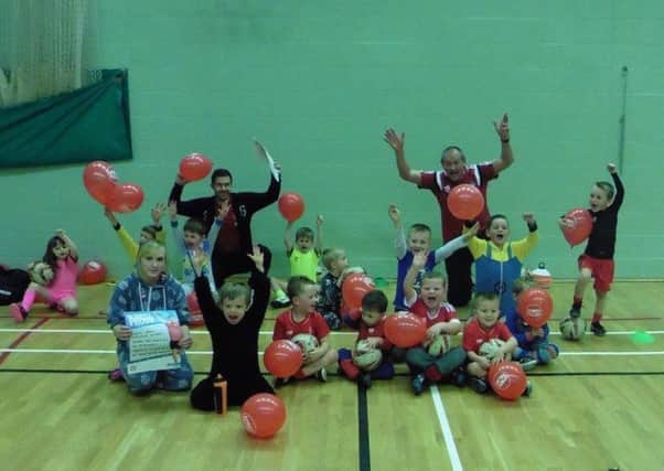 Children at Craig Spink Coaching School take part in Sport Relief fundraising