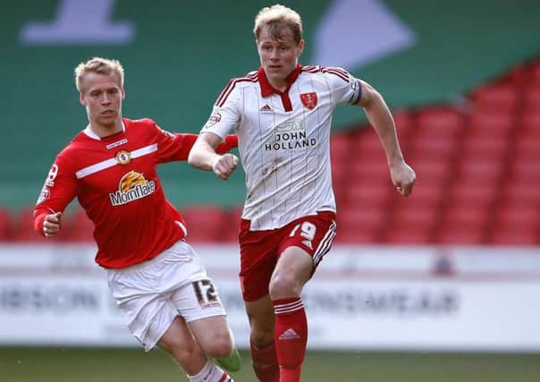 Jay McEveley in action against Crewe in Sheffield United's 3-2 win
