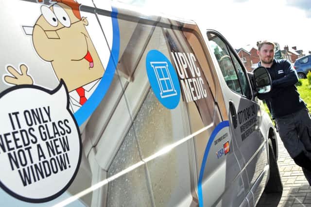Richard Anscombe who has set up a new UPVC Medic business with his dad, also Richard, from their Ollerton home.