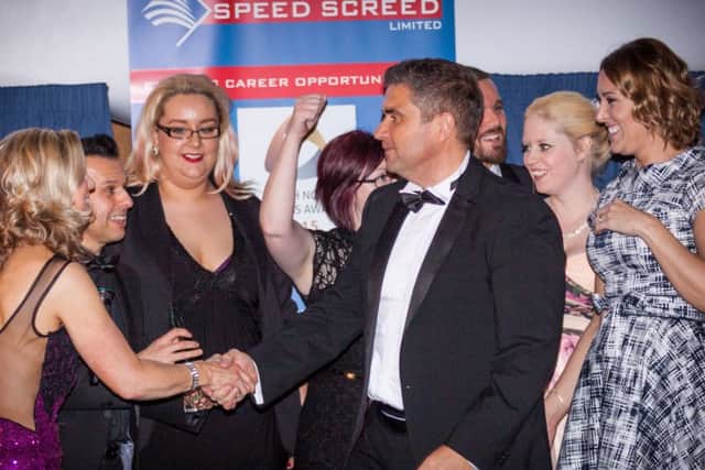 Company of the Year Winners, Traffic Labour Supplies Ltd, with sponsors Speed Screed Limited