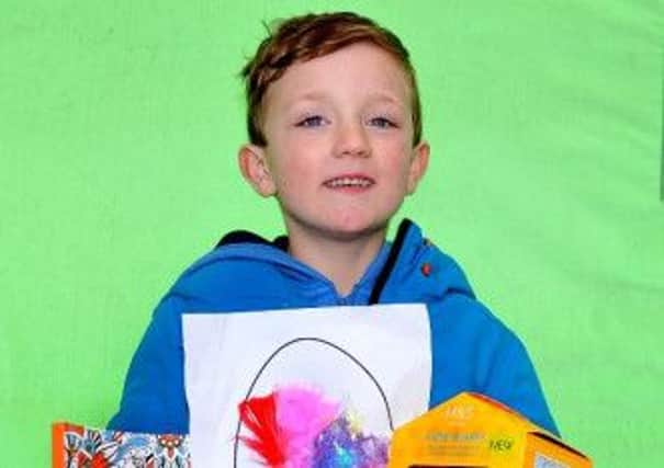 First place winner of the Easter Egg Design Competition, Alfie Blades.