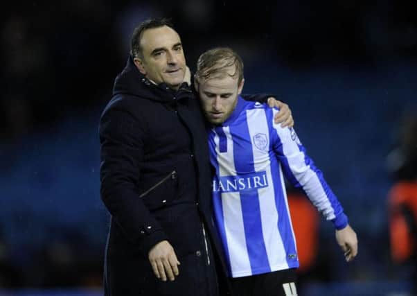 Carlos Carvalhal, left, and Barry Bannan