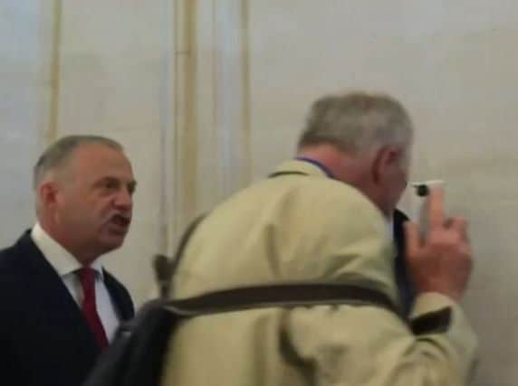 John Mann MP confronts Ken Livingstone in Westminster and brands him a 'Nazi apologist'