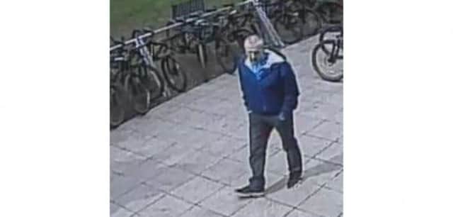 Police want to speak with this man in connection with the theft of a unique bicycle at Sherwood Pines