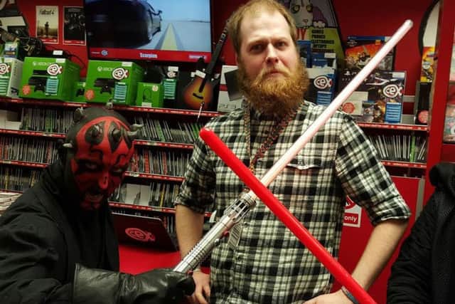 Darth pops into CEX.