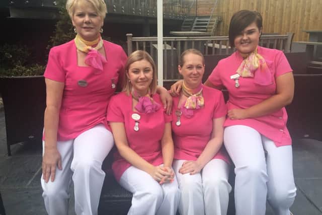 Back row, Denise Blanchard and Jade Stringwell. Front row, Alice Shipp and Leeanne Chambers.