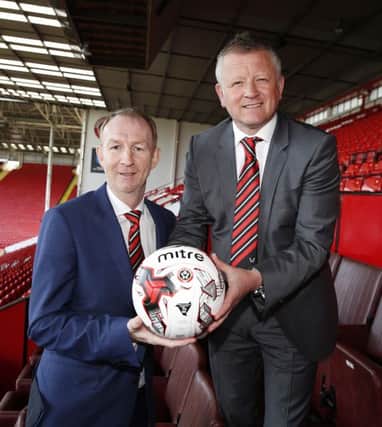 Manager Chris Wilder (right) and his assistant Alan Knill have been unveiled by Sheffield United 
Â©2016 Sport Image all rights reserved