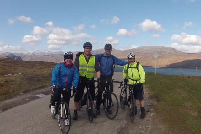 Five friends from an Annesley firm rode 500 miles through the Scottish Highlands on an epic fundraising trip