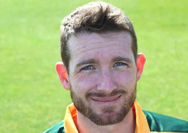 IN PICTURE: Notts County Cricket Club 2016: T-20 Blast kit: Riki Wessels.
STORY: SPORT LEAD: Notts County Cricket Club Team /Pen pictures for season 2016.  Trent Bridge Cricket Ground, West Bridgford, Nottingham.
PHOTOGRAPHER: MARK FEAR