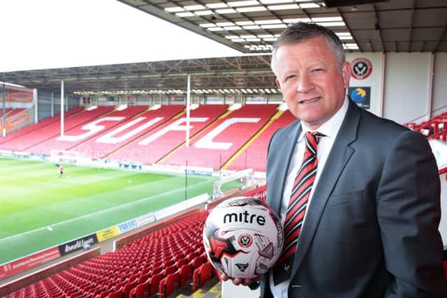 Chris Wilder is set to enter the transfer market this summer Photo by Glenn Ashley.