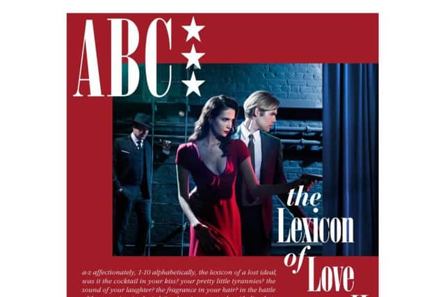 Lexicon Of Love II lovingly recreates the film noir look of the original 1982 album cover - complete with a pistol-packing boy meets red-dressed girl on stage.
