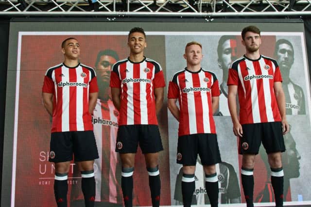 Sheffield United will revert back to red and white stripes next season. Picture: Marie Caley