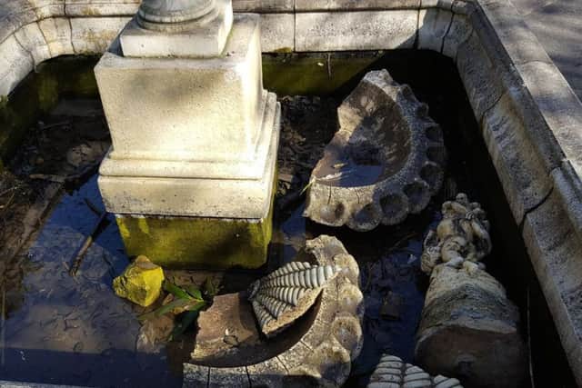Vandalism at Richmond Park in Gainsborough