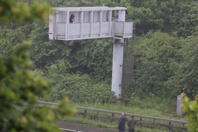 Trained officers negotiated with the man over a 28-hour closure of the southbound carriageway near East Midlands Airport.