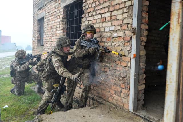 2nd Battalion The Mercian Regiment conducting operations in built up areas in Poland.
